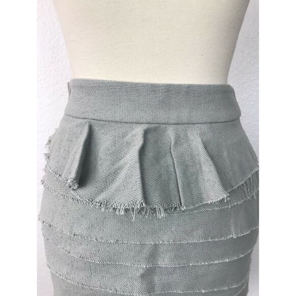 Adam by Adam Lippes Raw Trim Tiered Mini Skirt - Picture 8 of 9